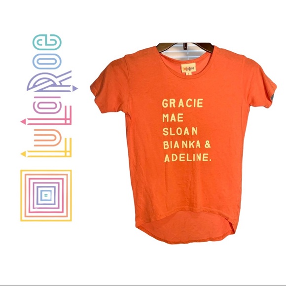 5/$15 Lularoe Shirt with Names of Lularoe Styles - Picture 1 of 2